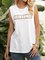 White Cold Shoulder Crew Neck Letter Shift Shirts & Tops