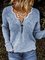 Blue Shift V Neck Casual Sweater