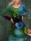 Multicolor Round Neck Long Sleeve Dresses