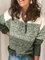 Women's Color Block V-Neck Casual Sweaters
