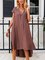 Coffee Holiday Cotton-Blend Dresses