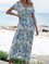 White V Neck Short Sleeve Chiffon Dresses