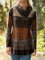 Floral-Print Long Sleeve Cowl Neck Stripes Shirts & Tops