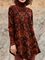 Long Sleeve Printed Cotton Turtleneck Shirts & Tops
