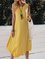 Yellow Shift Casual Dresses