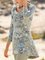 Round Neck Cotton Casual Printed Shirts & Tops