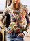 Floral Long Sleeve Cotton-Blend Shirts & Tops