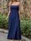 Blue Off Shoulder Boho Dresses