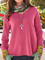 Casual Plus Size Tops Tunic Pullover Sweater