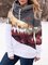 Ladies Mountain Treetop Print Hooded Sweatshirt