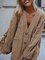 Casual V Neck Cotton Sweater