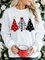 Christmas Snowman Long Sleeve Casual Sweatshirt