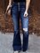 Retro high-rise jeans flared pants