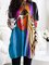 Long Sleeve Abstract Cotton-Blend Dresses