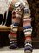 Colorful woolen flower socks