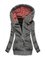 Sweat jacket with checked pattern