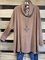 Cowl Neck Casual Long Sleeve Shirts & Tops