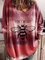 Animal Casual V-Neckline Long Sleeve Blouses