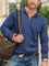 Stand Collar Plain Sweatshirt
