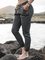 Solid Drawstring Casual Pants