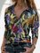 Casual Color-Block Cotton-Blend Shirt Collar Outerwear