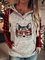 Christmas Cat Sweater animal printed sweater