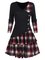 Long Sleeve Cotton V Neck Dresses