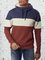 Autumn and winter leisure color matching sports Stripes Turtleneck Vintage Sweatshirt