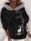 Casual Hoodie Abstract Sweatshirt
