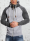 Autumn and winter men's casual warm color matching sweater Plain Casual Turtleneck Outerwear