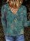 Plus Size Casual Floral Casual Shirts & Tops