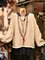 Long Sleeve V Neck Shift Cotton-Blend Sweatshirt