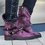 Women Vintage and Comfortable Boots With Buckle