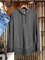 Blue Plain Cotton-Blend Casual Sweatshirt