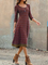 Plus size Casual Printed Geometric Dresses