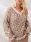Fringed v-neck cashmere wool knit top for vacation casual women