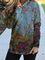 Buttoned Vintage Long Sleeve Sweatshirt