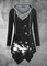 Hoodie Long Sleeve Dandelion print scarf Shirt & Top