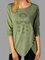 New Women Fashion Plus Size Vintage Holiday Casual Long Sleeve Plain Shirts & Tops
