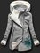 Autumn and winter casual printed sweater Long Sleeve Casual Plants Printed Outerwear