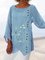 Casual Round Neckline 3/4 Sleeves Blouses