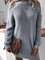 Solid Long Sleeves Casual Dresses