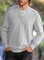 Casual Striped Henley Neck T-Shirts & Tops