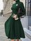 Turtleneck Formal Elegant Midi Dress