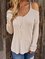 Plain Long Sleeve Casual Shift Shirts & Tops