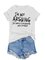 Short Sleeve Letter Shirts & Tops