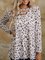 Leopard print personalized fashion ladies casual all-match T-shirt