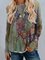 Floral-Print Casual Butterfly Long Sleeve Shirts & Tops