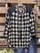 3/4 Sleeves Curved Hemline Cotton-Blend Shirts & Tops