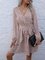 V Neck Leaves Dress